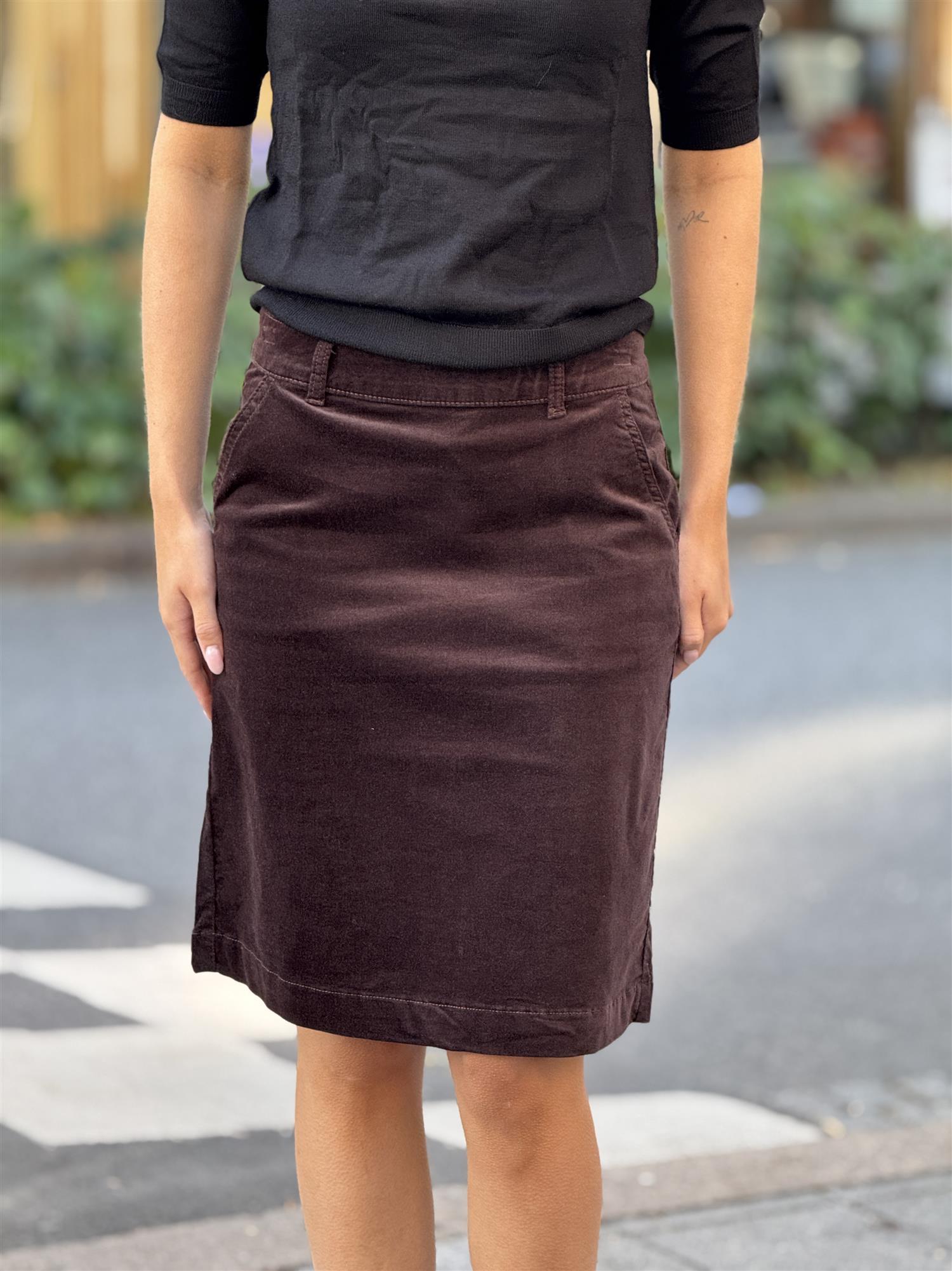 Nadia Skirt, Chocolate