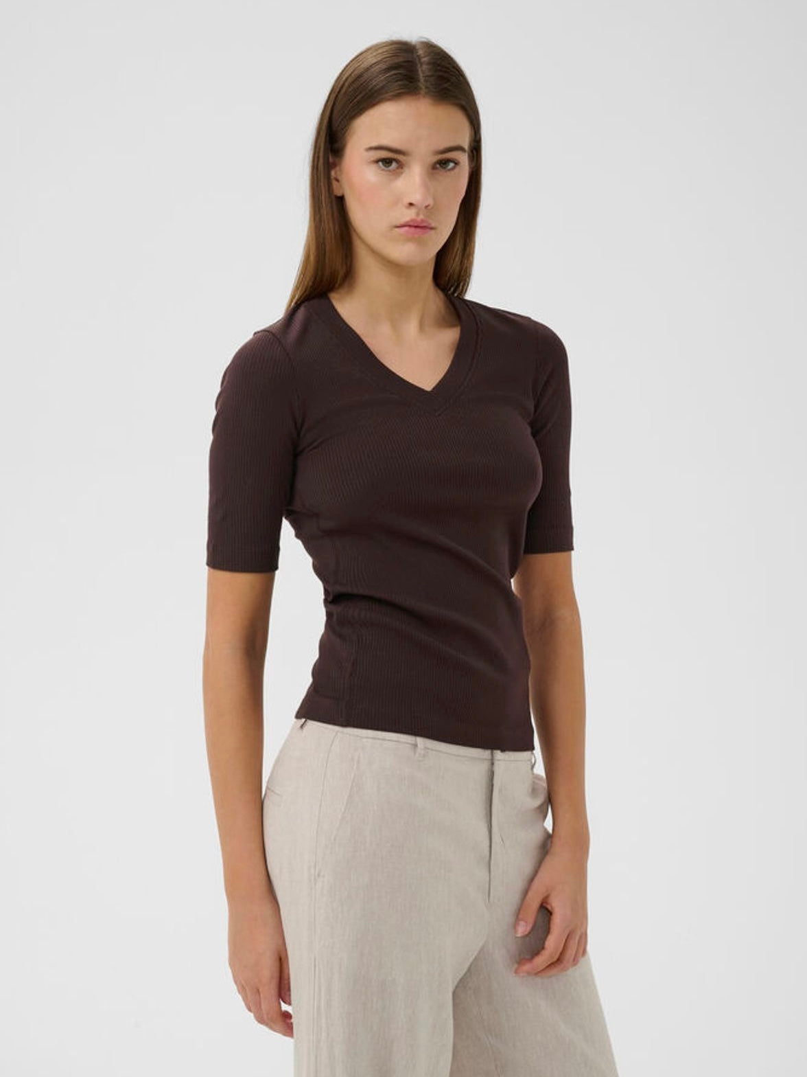 Dagna IW V T-shirt, Brown