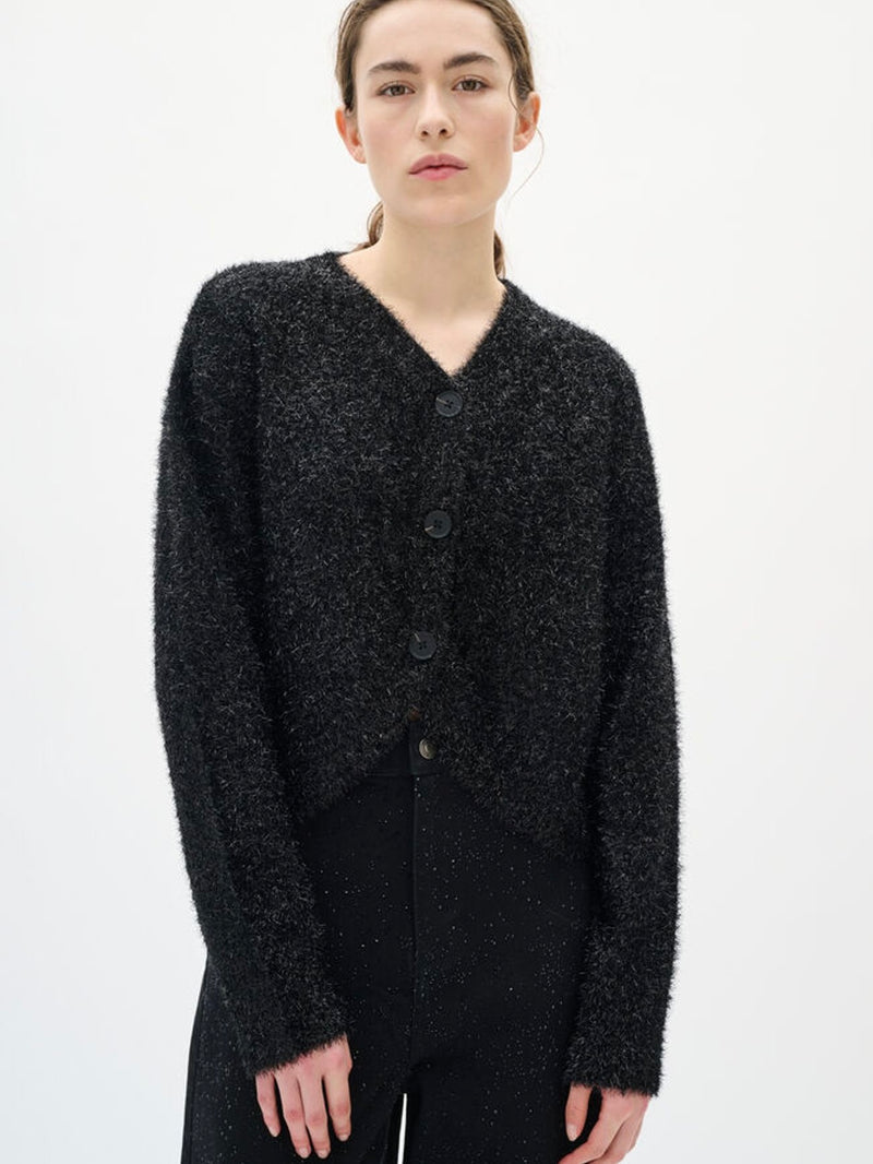 TEJAS IW CARDIGAN, Black