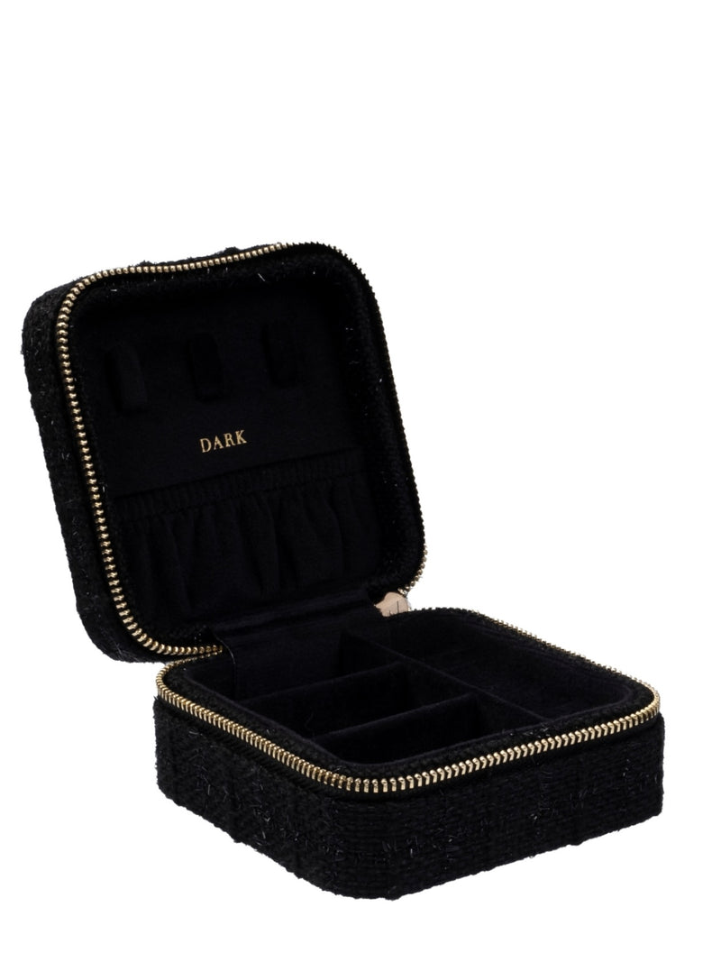Tweed Jewellery Box Mini, Black