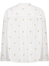 Natale PW Blouse, White/Gold
