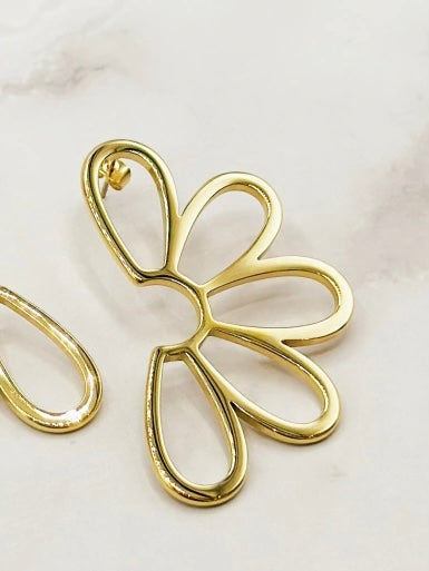 Hoops earring, Gold