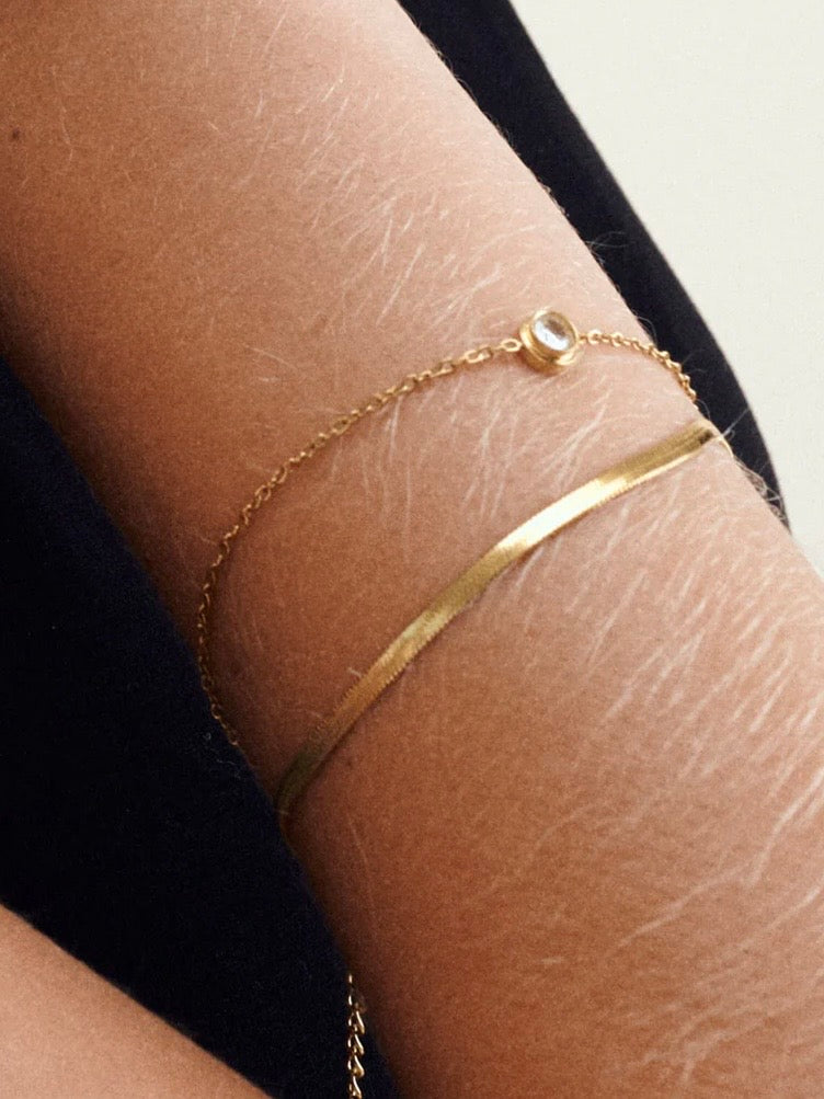 Solvej - Duo Chain Bracelet Stainless Steel - Gold