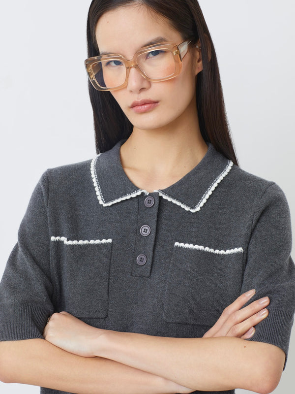 Polka Sweater, Black
