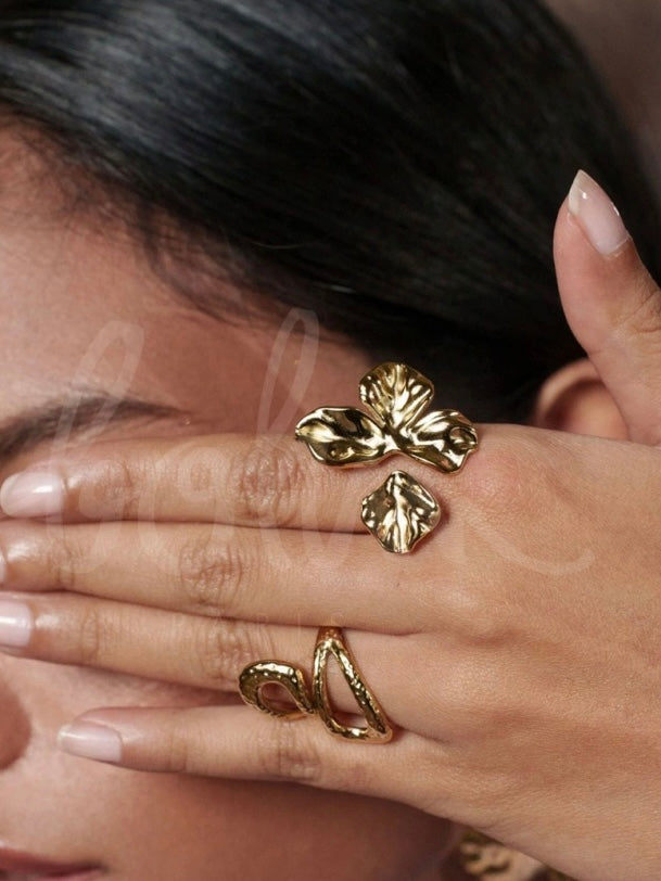 Felicie open ring, Gold