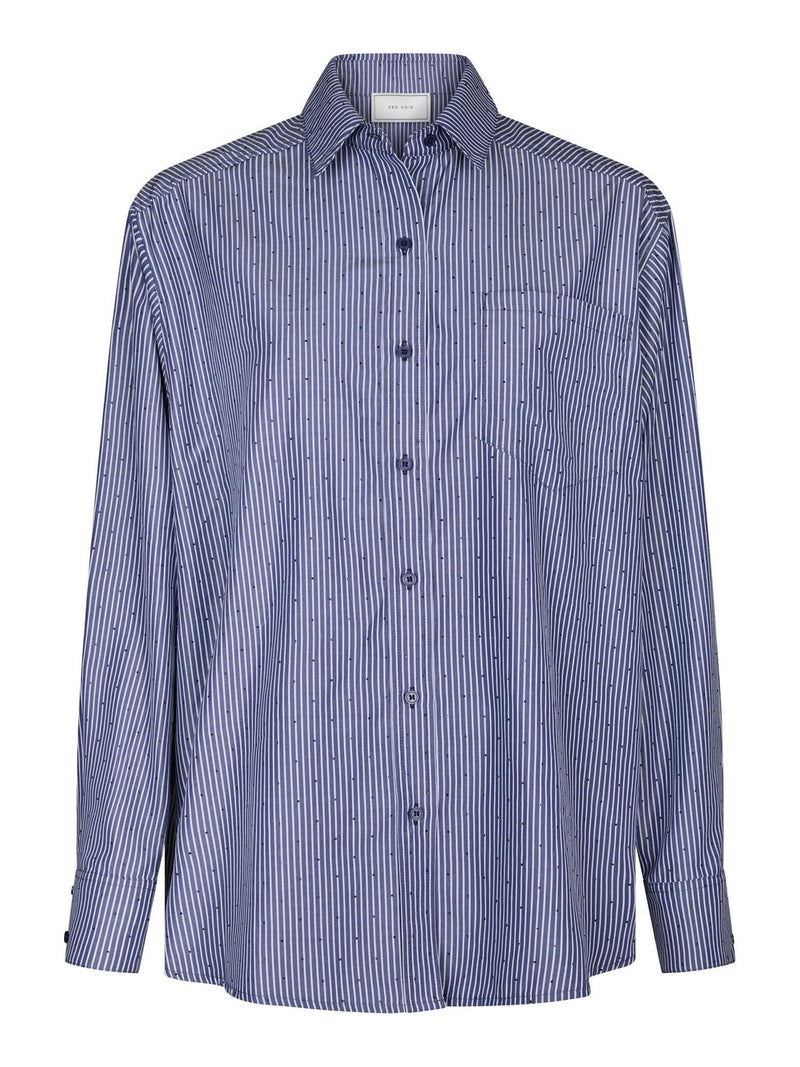 Dalma B Stripe Stone Shirt,Blue
