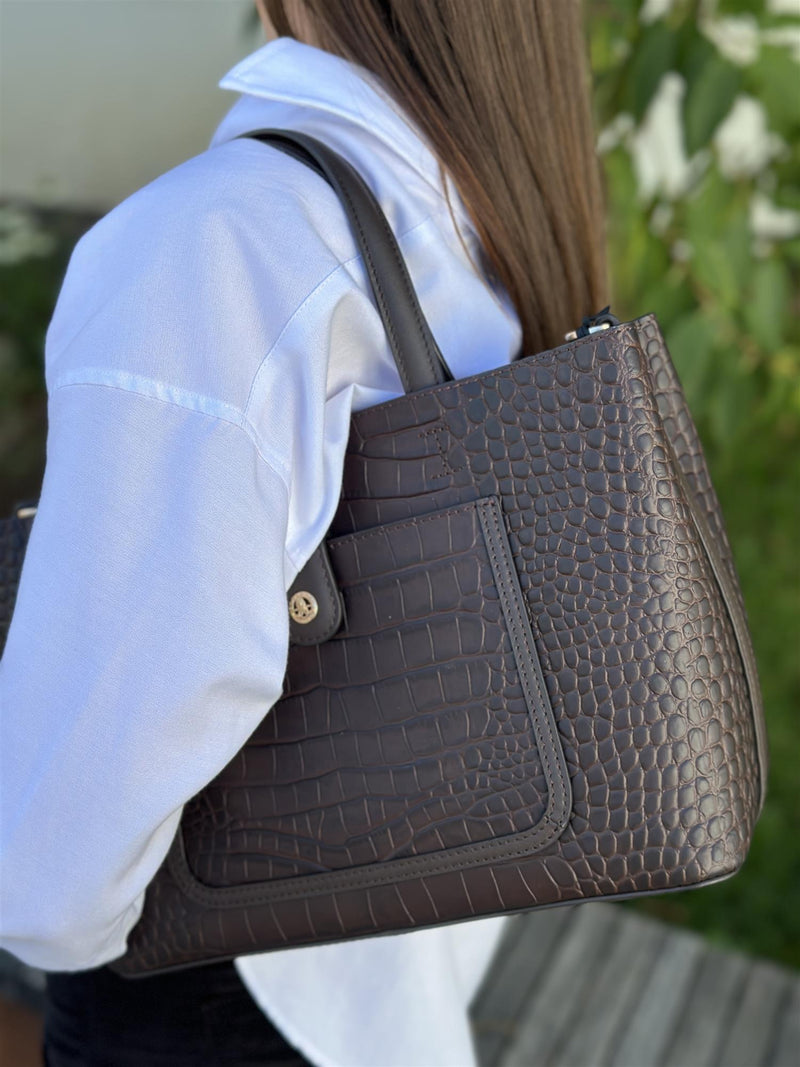 Bridesoft bag, Crocco Marron