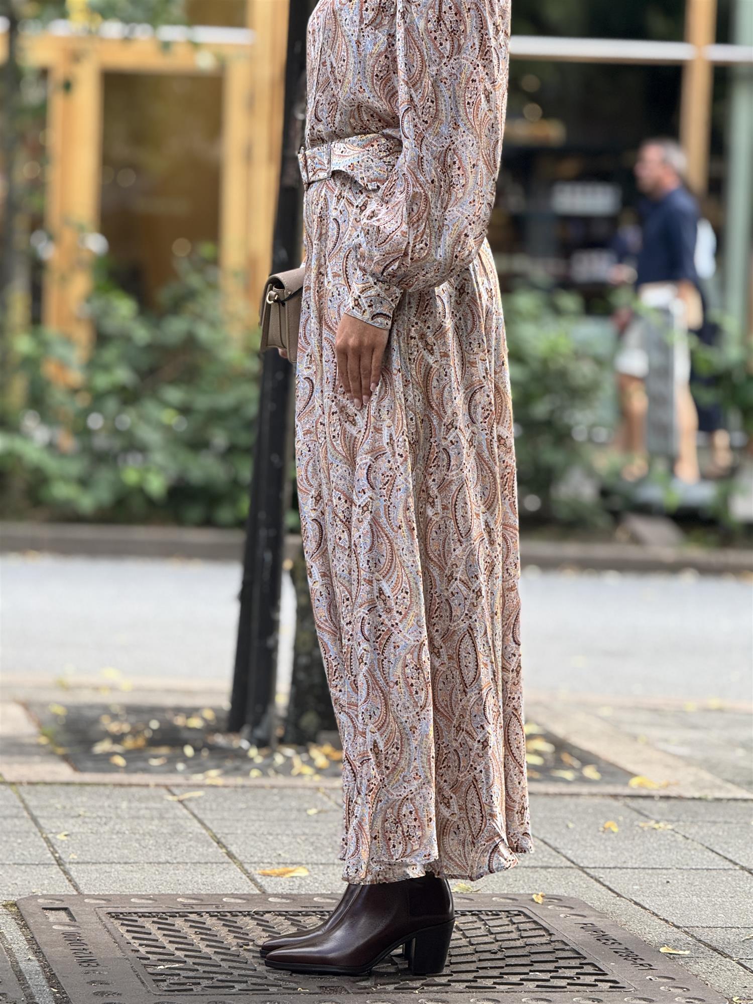 Striped Organza Maxi Skirt