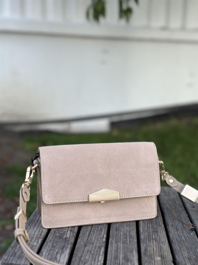 Anjou Clutch Suede, Mastic