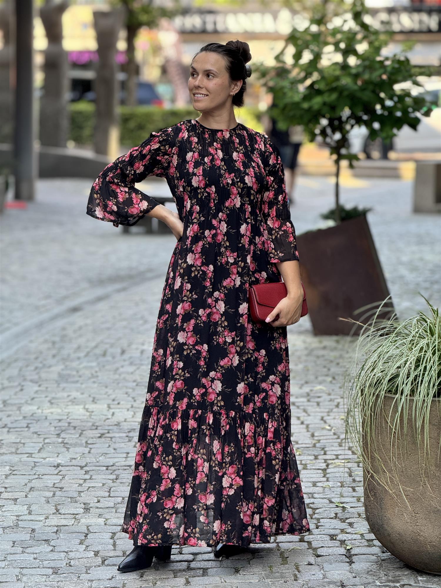Georgette Smocking Dress