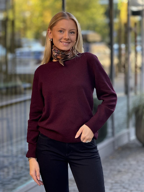 Preet pullover, Burgunder