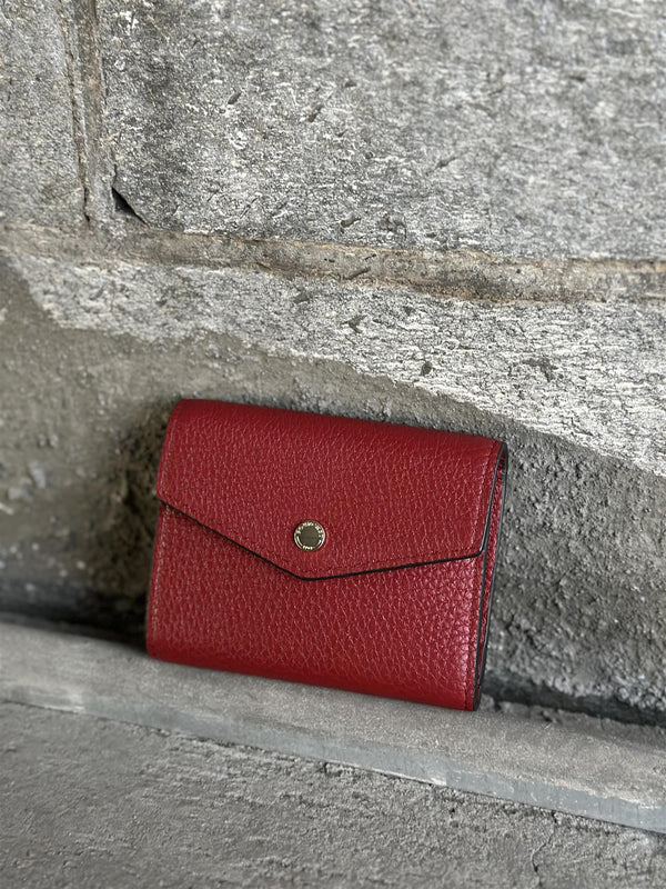 Flap Wallet Coin & card, Rouge