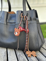 Bag Charm, Red Bow Teddy Bear