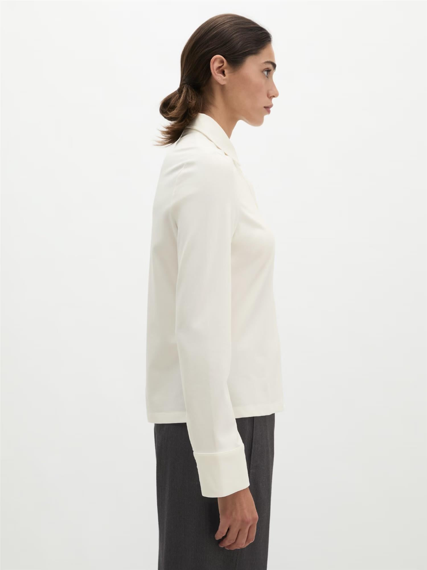 Jersey T-Shirt, longsleeve, White