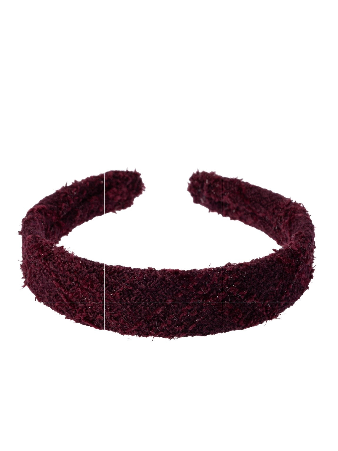 Tweed Hair Band, Bordeaux