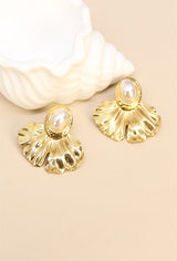Earring, Pearl petal