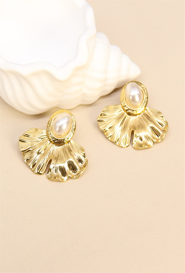 Earring, Pearl petal