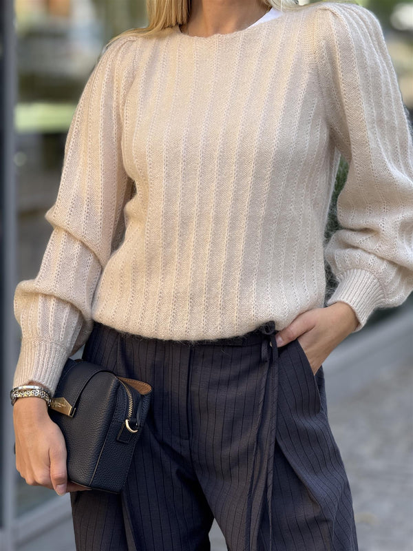 Wavy Sweater, Winter White