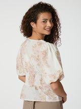 Timra Emb Rose Blouse, Dusty Rose