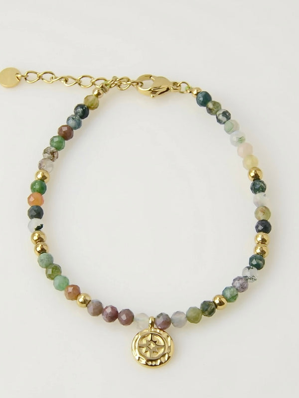 Bracelet, Natural stones, Green