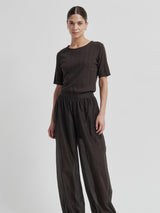 Rosia SS Tee, Dark Brown