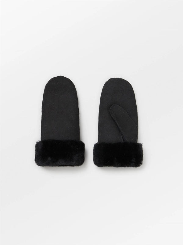 Doa Shearling Mitten, Black