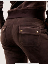 Layla Gold Low Rise Pocket, Brown