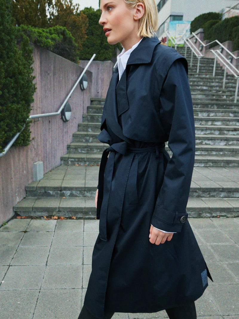 Regndråpe Trench Coat, Black