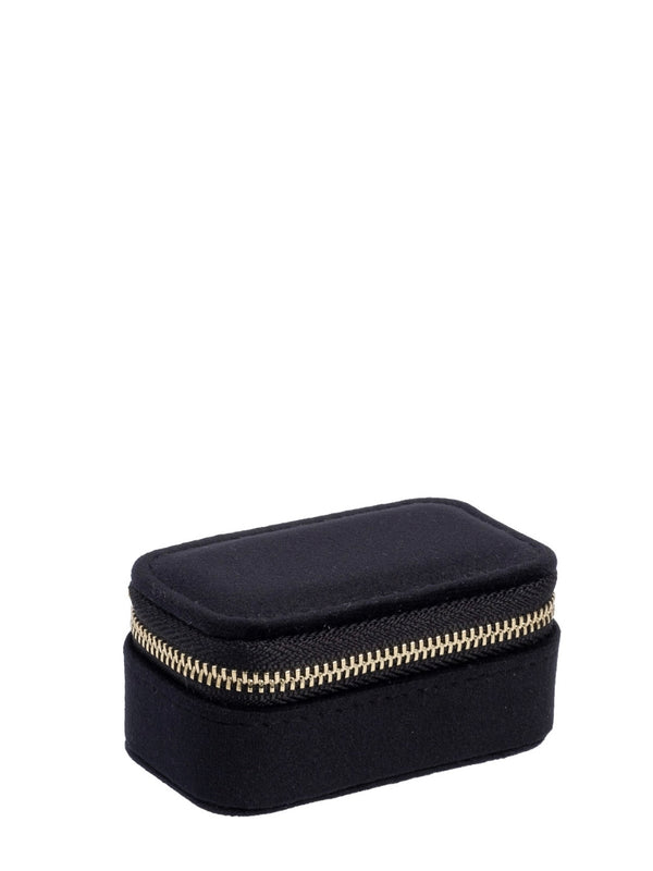 Micro Velvet Jewellery Box, Black
