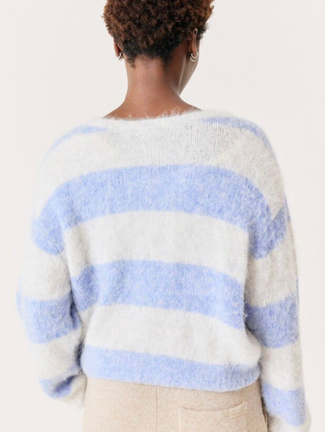 Niby Pullover, Blue/white