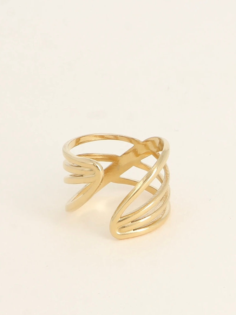 Large ring - Entertified rings, gold