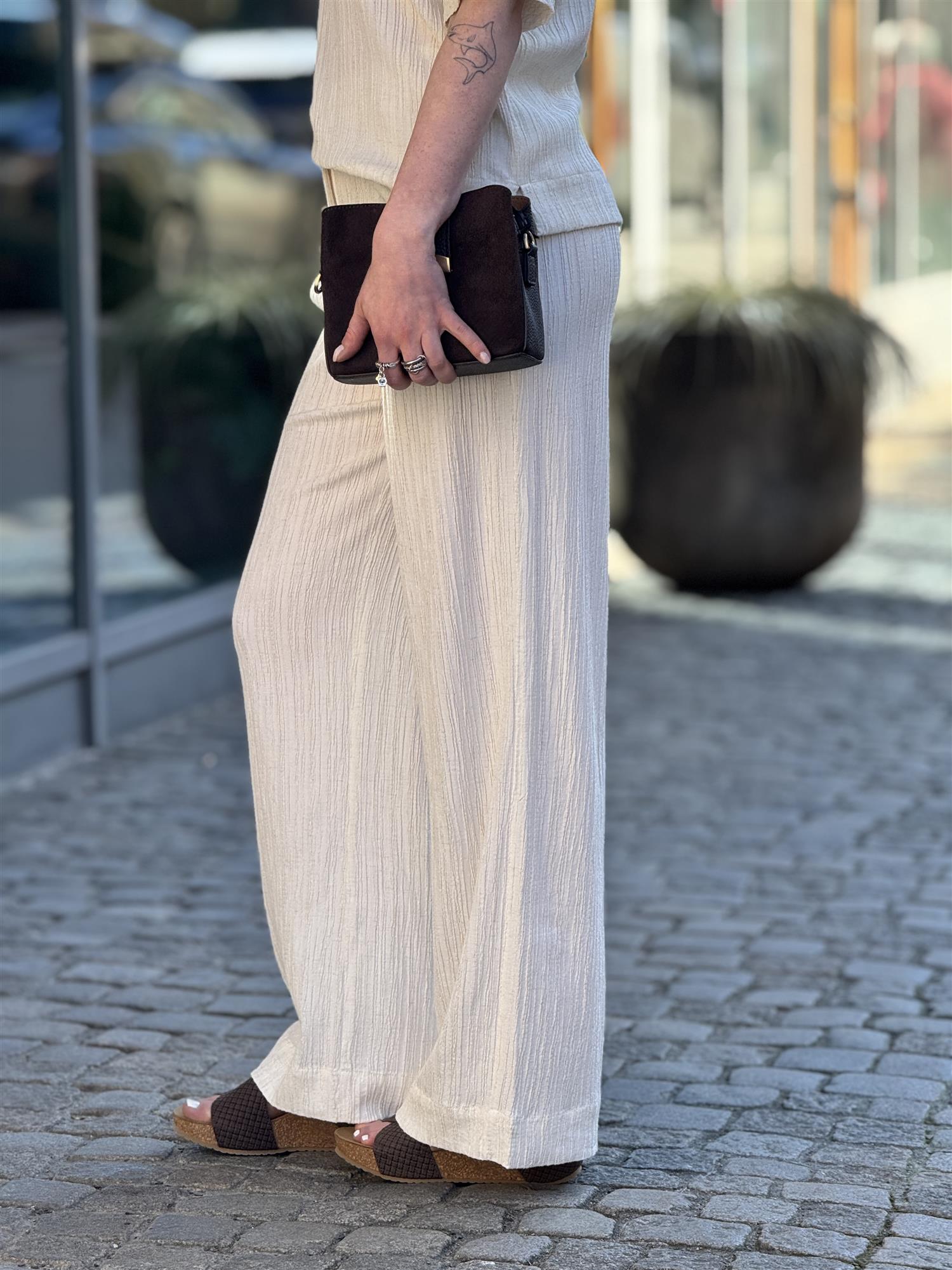 LR-REMY 2, pants, Cream