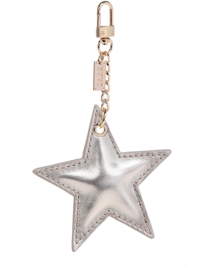 Leather Star Charm Nappa, Gold