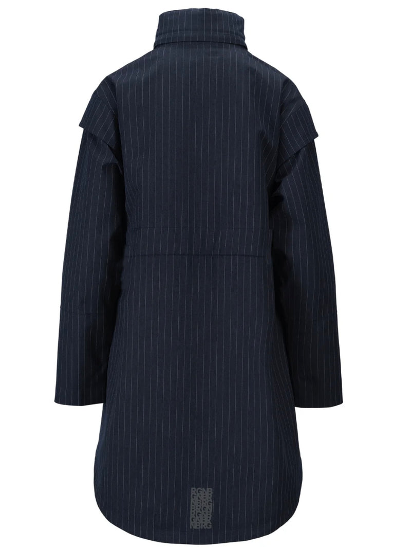 Monsun Coat, Navy pinstripe