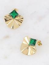 Chip Curls earring, Green