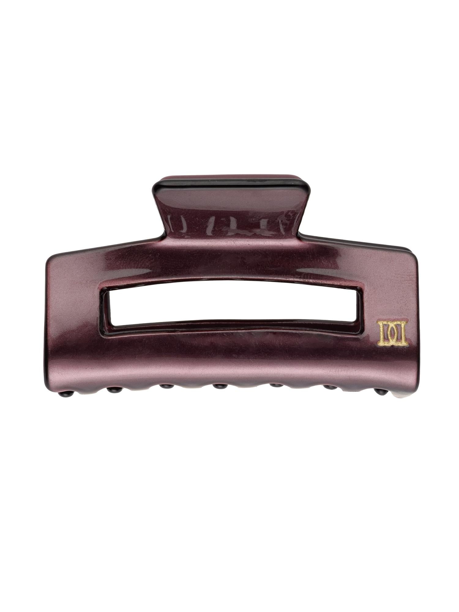 Square Hair Claw Small, Bordeaux