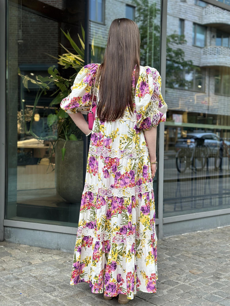 Cotton Slub Relaxed Dress, Purple Breeze
