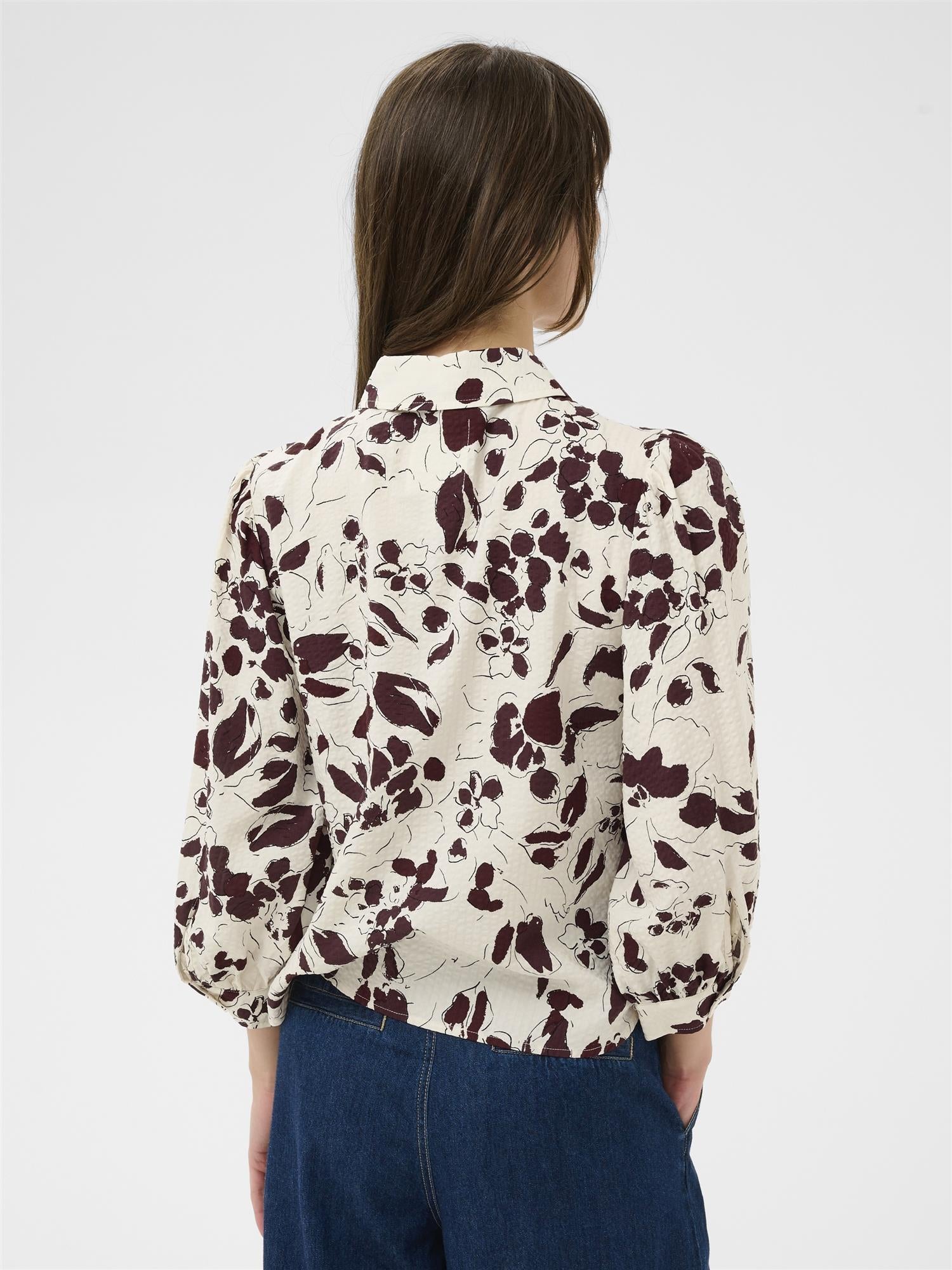 Anais PW Shirt, Burgunder