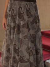 Choco Paisley Skirt