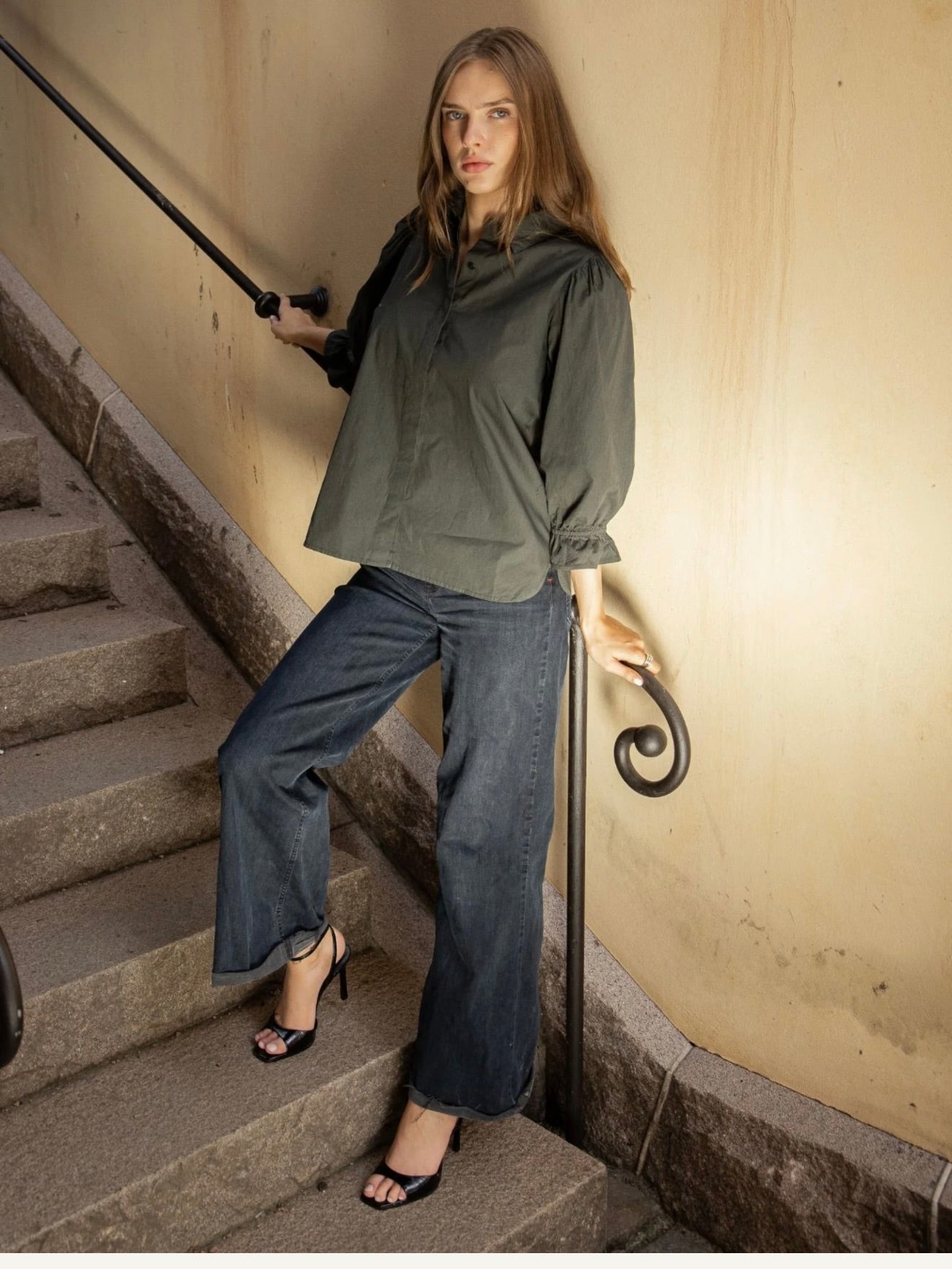 Amy Shirt Moss Green
