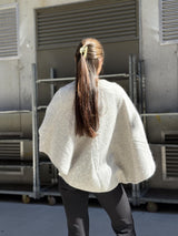 SANNE Poncho, Grey Melange