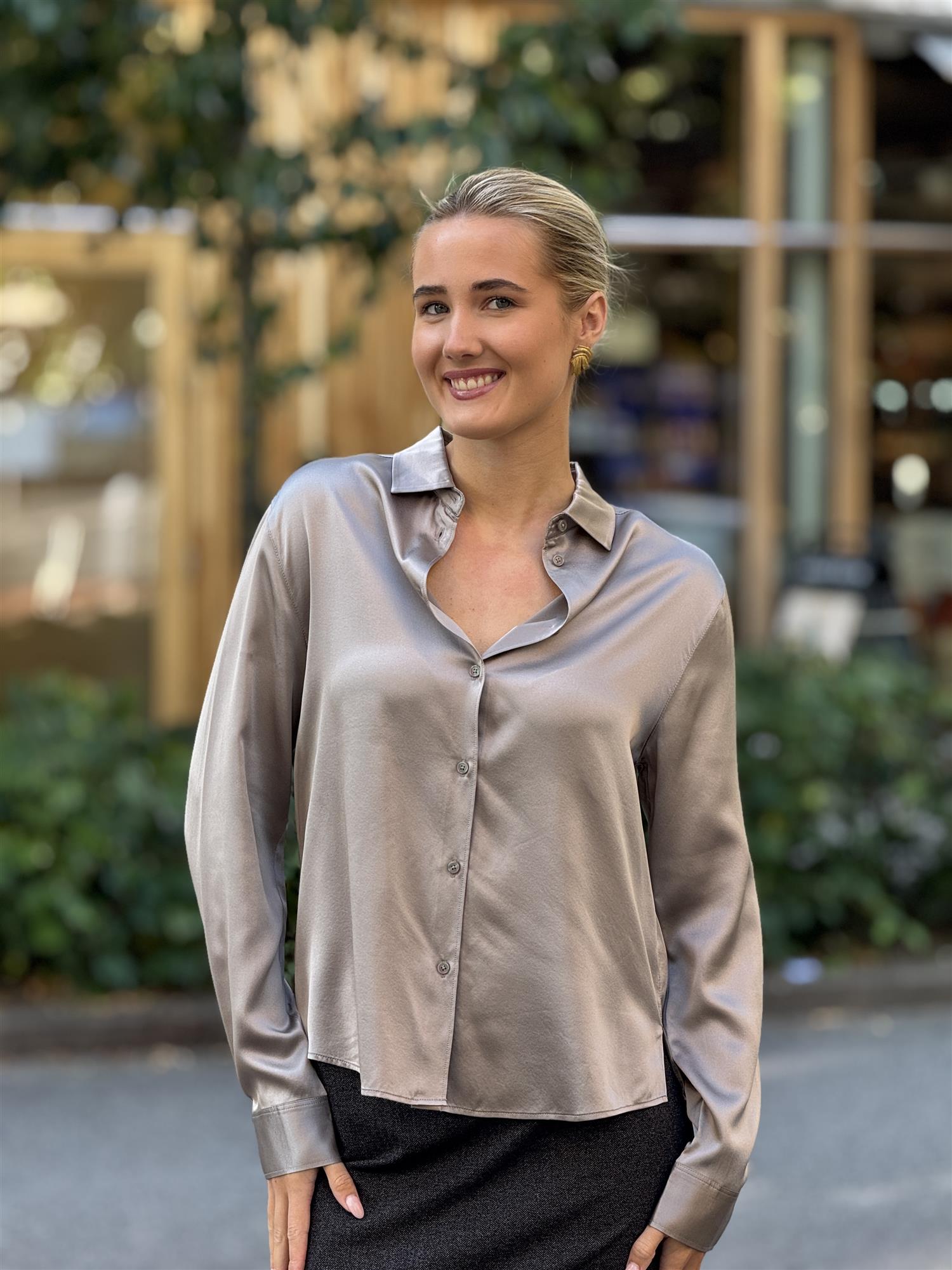 Alba shirt, Taupe