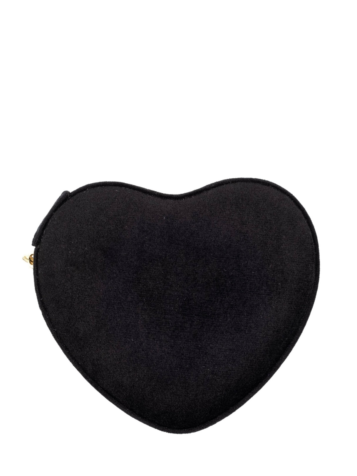 Velvet Heart Jewellery Box, Black