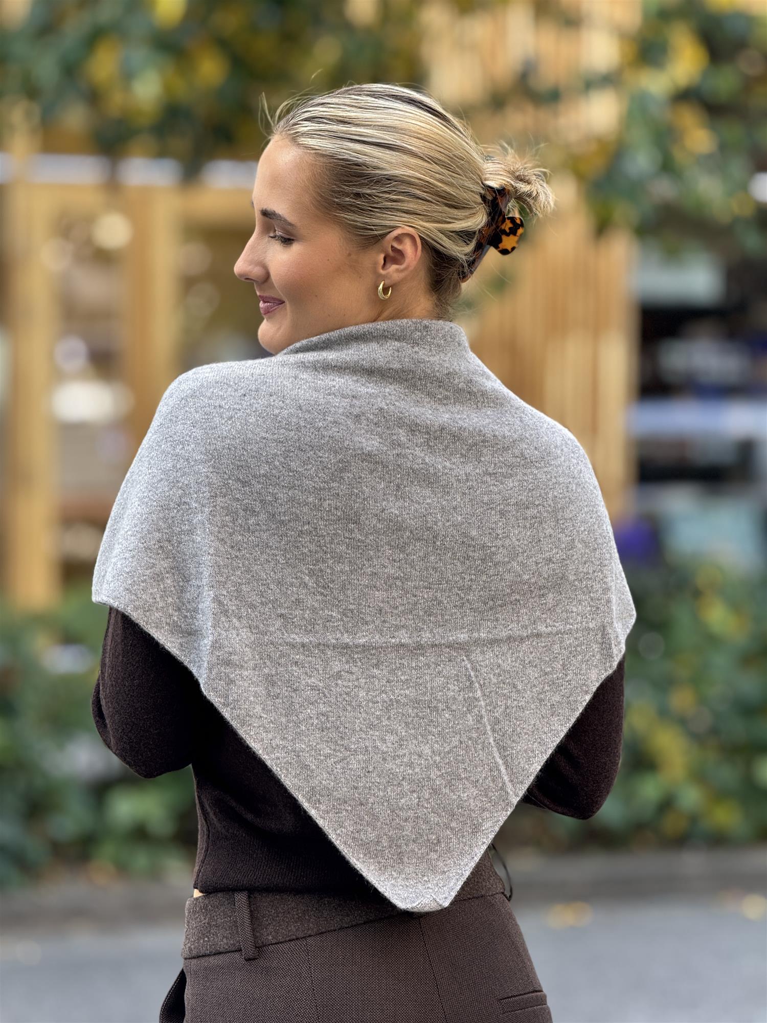Bailey  Kashmir Scarf, Grey Melange