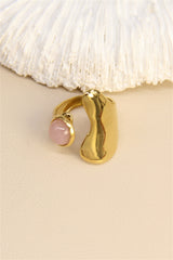 Ring, Natural rose stone