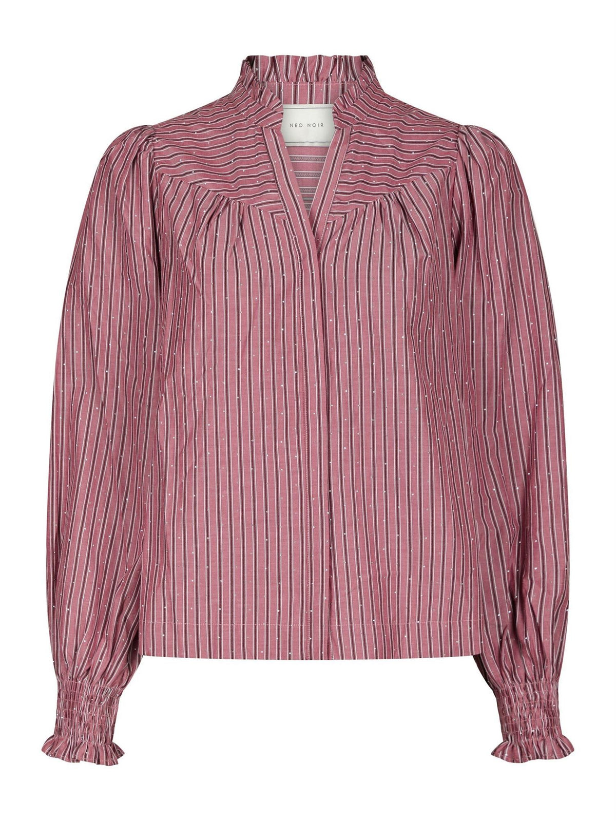 Astrida Soft Stripe Stone Blouse