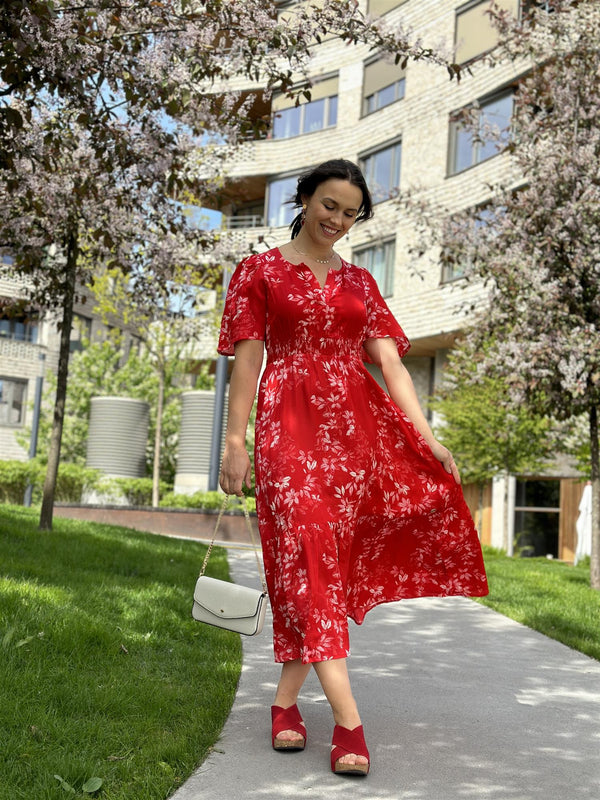 Dilani - Dress, Sweet Red
