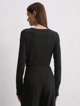 T-shirt, long sleeve, Black