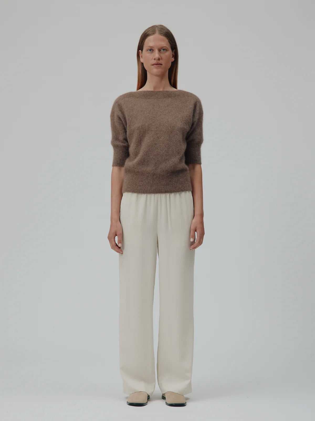 Moi Pullover, Brown Melange