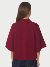 Benuta Fluffy Knit Cardigan, Red